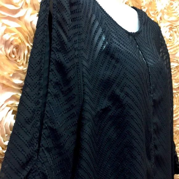 NWT 💟 Denver Hayes Black Top/Blouse - Picture 5 of 10